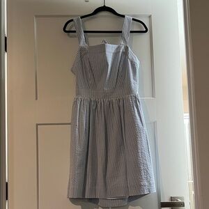 J. Crew Blue and White Striped dress